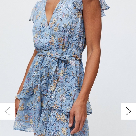 Mink pink blue floral dress - Picture 4 of 5
